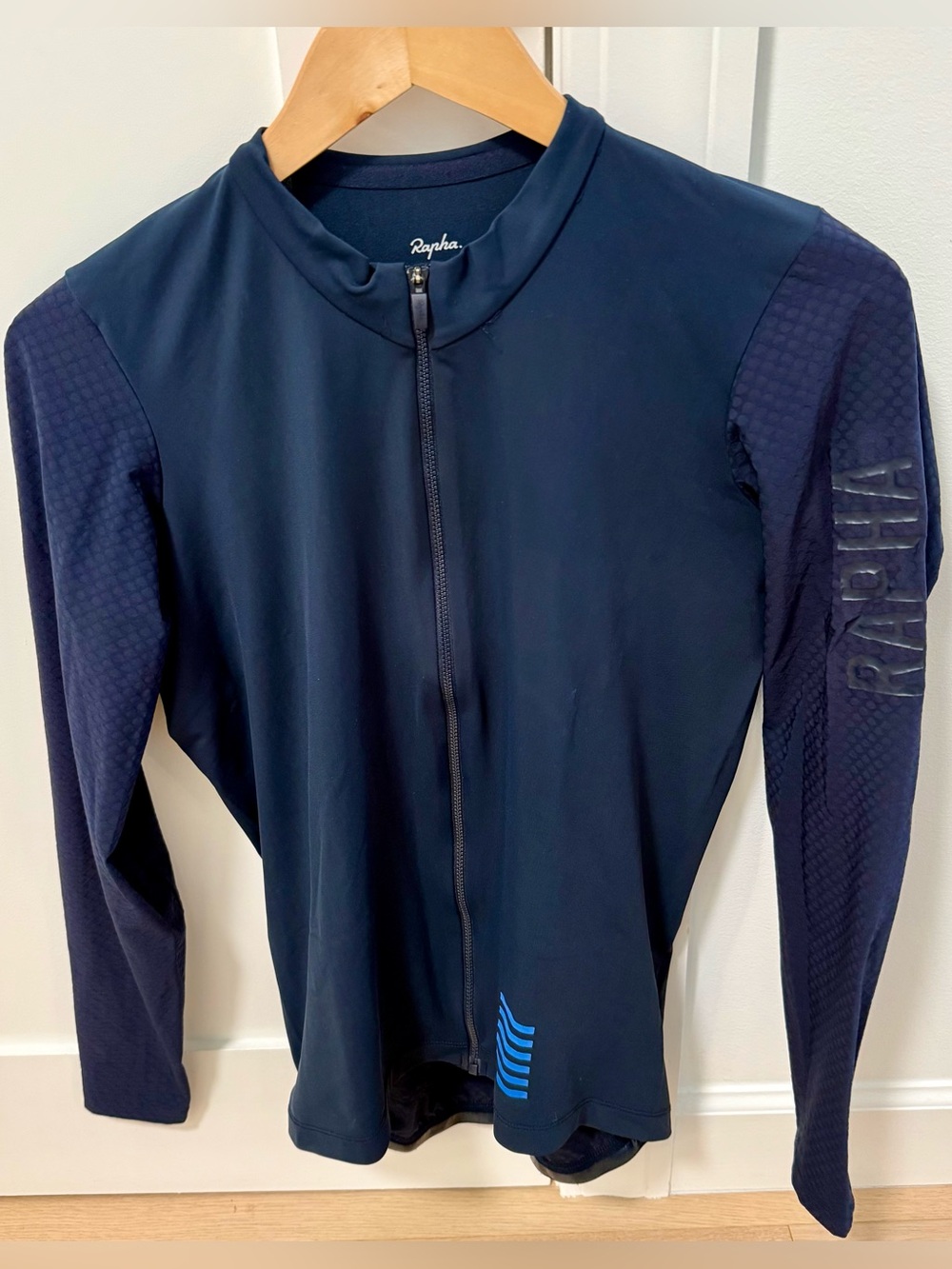 Rapha Pro Team Navy Long Sleeve Cycling Jersey - Size XL